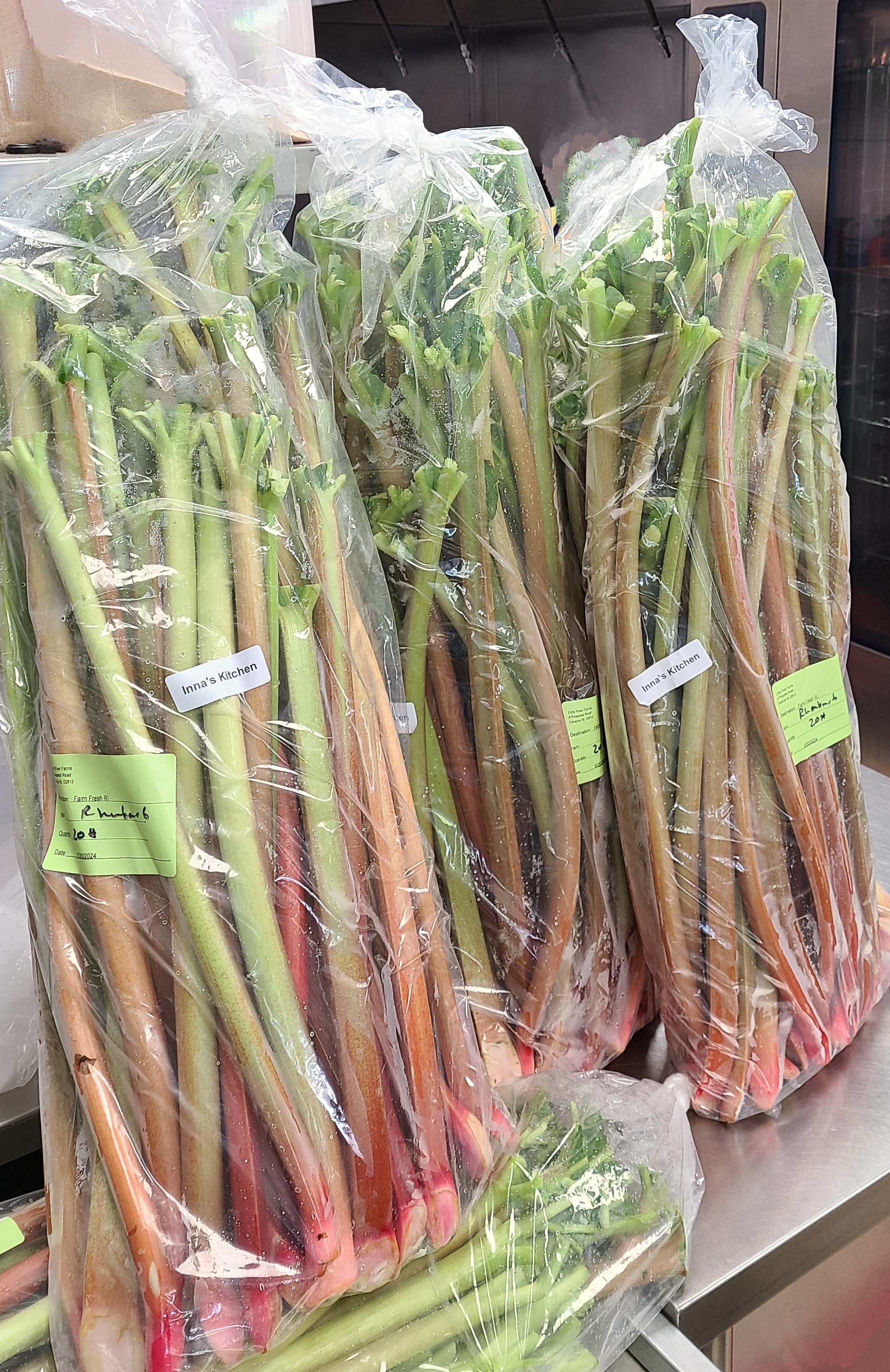 Rhubarb (local) - 2lb Frozen – Inna's Kitchen Culinaria