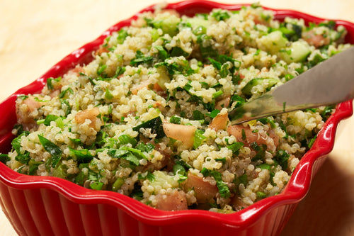 Quinoa Tabbouleh in a serving ddish