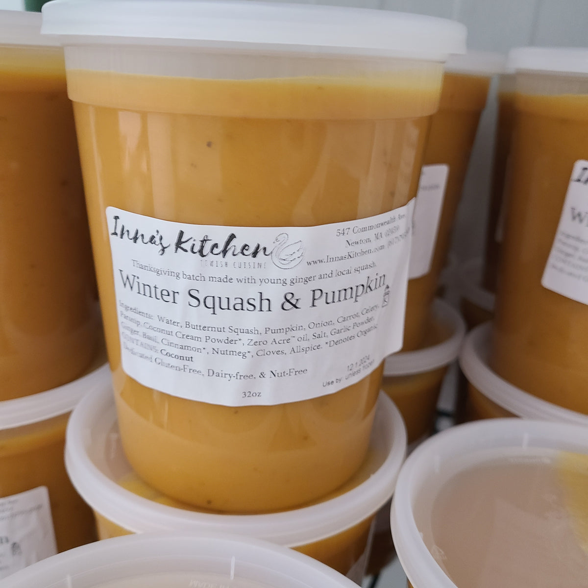 Winter Squash & Pumpkin Soup - Quart (Frozen)