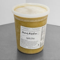 Quart of split pea soup frozen