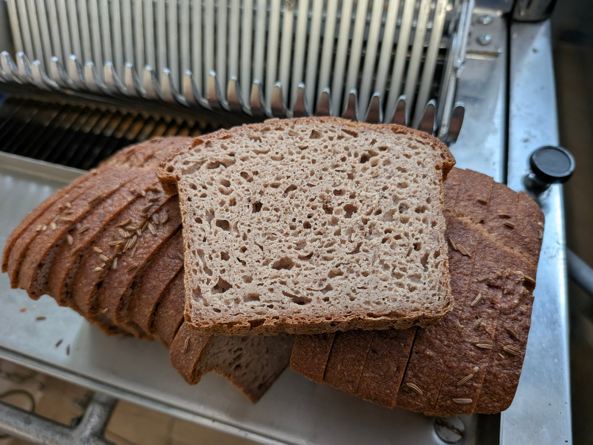 Wry 'Rye' - Caraway Seeded GF Rye-style Bread (Sliced and Frozen)